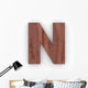 Wood Letter N Wall Decal