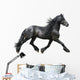 Friesian Horse on a White Background Wall Decal
