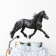 Friesian Horse on a White Background Wall Decal