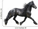 Friesian Horse on a White Background Wall Decal