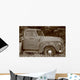Old Grunge Truck Wall Mural