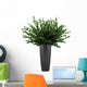 Decorative Plant Black Pot Wall Decal