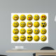 20 yellow smileys Wall Decal