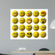 20 yellow smileys Wall Decal