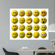 20 yellow smileys Wall Decal