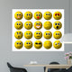 20 yellow smileys Wall Decal