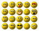 20 yellow smileys Wall Decal