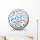 Optimism concept in tag cloud Wall Decal