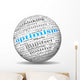 Optimism concept in tag cloud Wall Decal