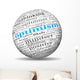 Optimism concept in tag cloud Wall Decal