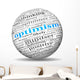 Optimism concept in tag cloud Wall Decal