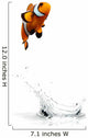 Jumping Clownfish Wall Decal