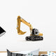 Hydraulic Excavator Perspective Wall Decal
