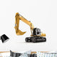 Hydraulic Excavator Perspective Wall Decal