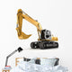 Hydraulic Excavator Perspective Wall Decal