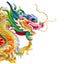 Chinese Dragon Statue White Wall Decal