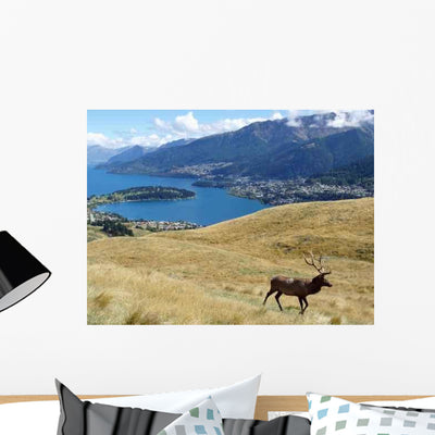 Unbescherte Natur Queenstown Wall Decal shown on a wall