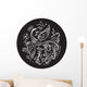 Decorative Bird Circle Wall Decal