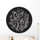 Decorative Bird Circle Wall Decal