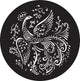 Decorative Bird Circle Wall Decal