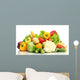 Fresh Vegetables White Wall Decal