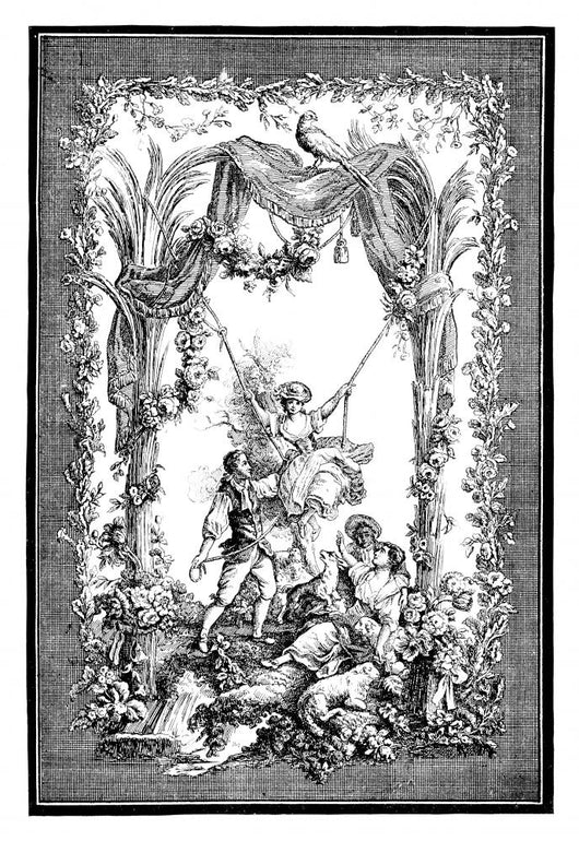Lovers Romantic Tapestry 18th Wall Mural Wallmonkeys