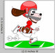 Dog Playing American Football