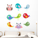 Set Different Cute Birds