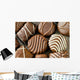Chocolate candies closeup Wall Mural