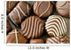 Chocolate candies closeup Wall Mural