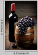 Bottle Red Wine Barrel