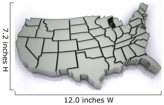 Map Usa Wall Decal
