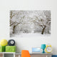 Woodland snow scene Wall Mural