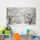 Woodland snow scene Wall Mural