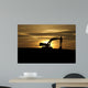 Back Hoe at Sunset Wall Mural