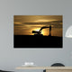Back Hoe at Sunset Wall Mural