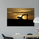 Back Hoe at Sunset Wall Mural
