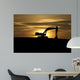 Back Hoe at Sunset Wall Mural