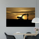 Back Hoe at Sunset Wall Mural