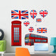 United Kingdom set Wall Decal