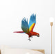 Scarlet Macaw Flying Wall Decal
