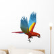 Scarlet Macaw Flying Wall Decal