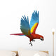 Scarlet Macaw Flying Wall Decal