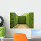 Geometric Pattern Green Hedge