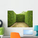 Geometric Pattern Green Hedge