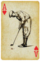 Ace Golf Hand Drawing
