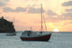 Sunset with Sailboat Wall Mural
