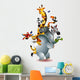 a variety of cute animals Wall Decal