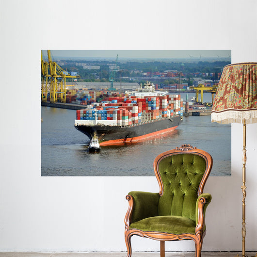 Container Ship Port Hamburg