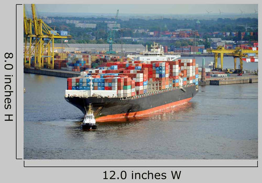 Container Ship Port Hamburg